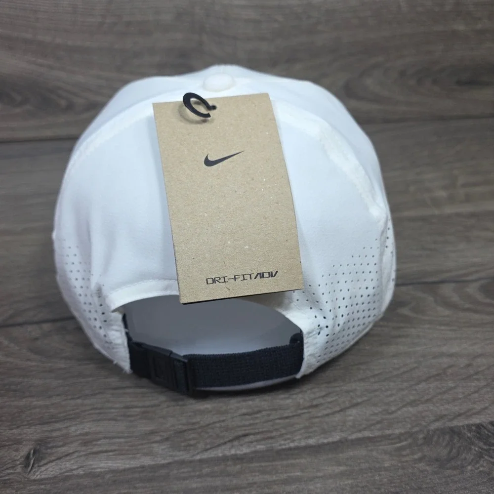 Nike Club Cap Strap Back M/L White Mens Golf Running Training Athleisure Sport